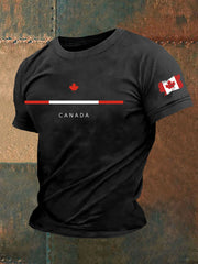 Men's Canada Print Casual T-Shirt
