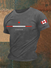 Men's Canada Print Casual T-Shirt