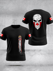 Men's Happy Canada Day Canadian Maple Leaf  Print Casual Top