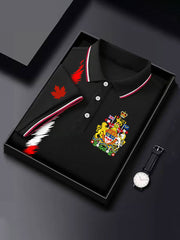 Men's Canada Print Casual Short Sleeve Top