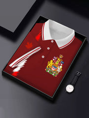 Men's Canada Print Casual Short Sleeve Top