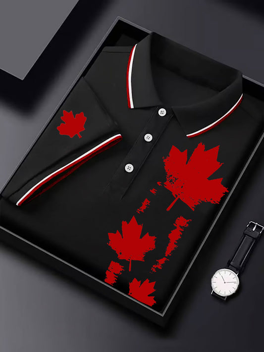 Men's Canada Printed Casual Tops