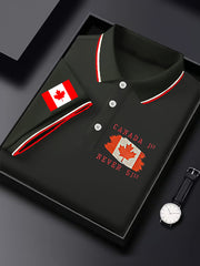 Men's Happy Canada Day Canadian Maple Leaf  Print Casual Top