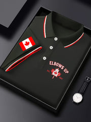 Men's Happy Canada Day Canadian Maple Leaf  Print Casual Top