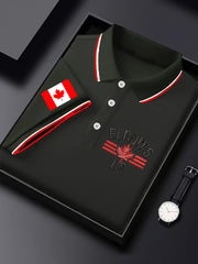 Men's Happy Canada Day Canadian Maple Leaf  Print Casual Top