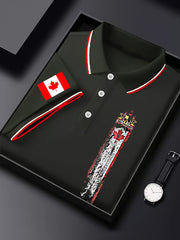 Men's Happy Canada Day Canadian Maple Leaf  Print Casual Top