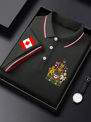 Men's Happy Canada Day Canadian Maple Leaf  Print Casual Top