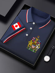 Men's Happy Canada Day Canadian Maple Leaf  Print Casual Top