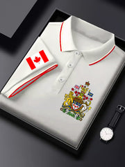 Men's Happy Canada Day Canadian Maple Leaf  Print Casual Top