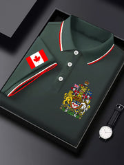 Men's Happy Canada Day Canadian Maple Leaf  Print Casual Top