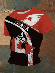 Men's Canada Print Casual T-Shirt
