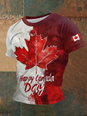Men's Canada Print Casual T-Shirt