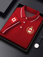 Men's Canadian Maple Leaf Print Casual Short Sleeve Tee