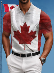 Men's Canada Flag Proud Canadian Casual Top