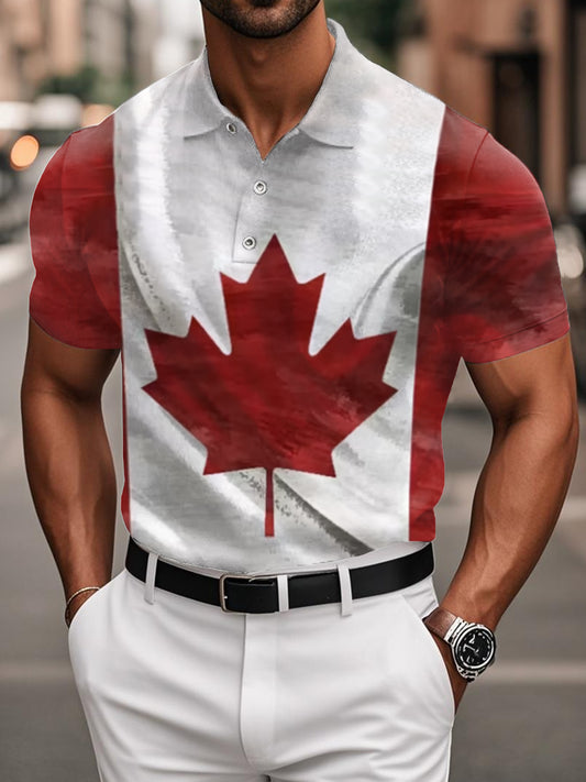 Men's Canada Flag Proud Canadian Casual Top