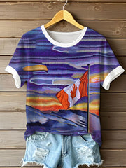 Women's Canada Maple Leaves Printed T-Shirt