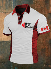 Men's Canada Maple Leaves Printed Casual Tops