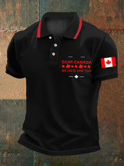Men's Dear Canada We Hate Him Too Casual Top