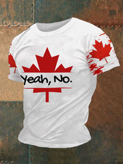 Men's Canada Printed Casual T-Shirt