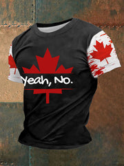 Men's Canada Printed Casual T-Shirt