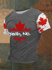 Men's Canada Printed Casual T-Shirt