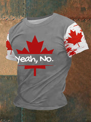 Men's Canada Printed Casual T-Shirt