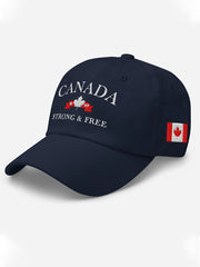 Canada Strong And Free Print Unisex Hat