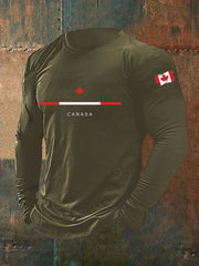 Men's Canada Print Casual T-Shirt