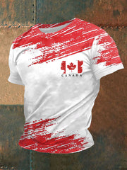 Men's Canada Print Casual T-Shirt