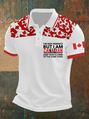 Men's Canada Flag Maple Leaf Short Sleeve Top