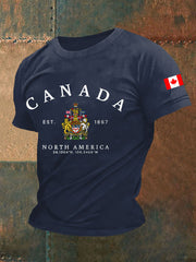 Men's Canada Print Casual T-Shirt