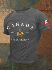 Men's Canada Print Casual T-Shirt