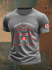 Men's I'm Not Perfect But I Am From Canada And That's Close Enough Casual T-Shirt