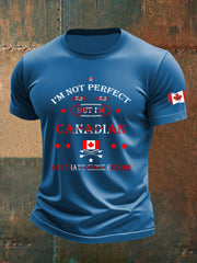 Men's I'm Not Perfect But I Am From Canada And That's Close Enough Casual T-Shirt