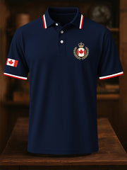 Men's Canadian Maple Leaf Print Casual Short Sleeve Tee