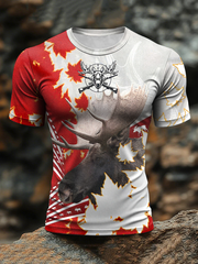 Men's Canada Print Casual T-Shirt