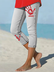 Women's MMIW Red Handprint Leggings