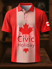 Men's Civic Holiday  Casual Business Short Sleeve Top