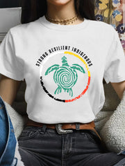Women's Strong Resilient Indigenous Turtle T-shirts