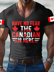 Men's HAVE NO FEAR TUC CANADIAN IS HERE Sleeves T-Shirt