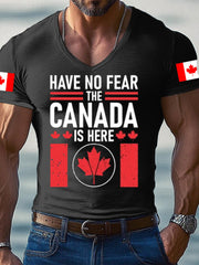 Men's HAVE NO FEAR THE CANADA IS HERE Short Sleeves T-Shirt