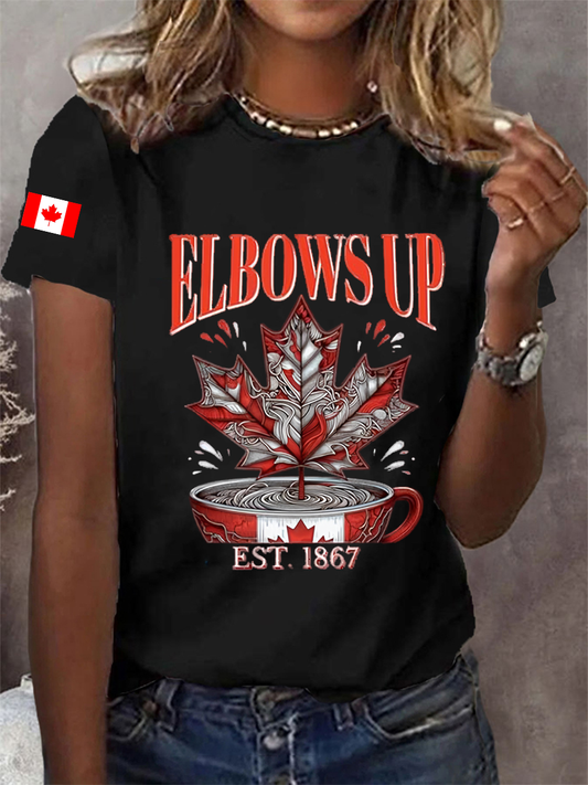 Women's Canada Print Casual T-Shirt
