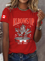 Women's Canada Print Casual T-Shirt
