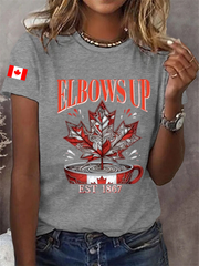 Women's Canada Print Casual T-Shirt