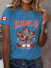 Women's Canada Print Casual T-Shirt