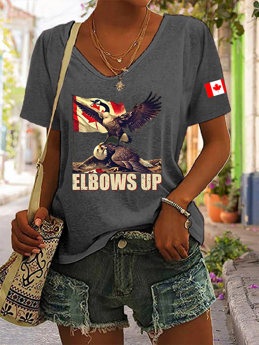 Women's Canada Print Casual T-Shirt