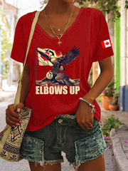 Women's Canada Print Casual T-Shirt