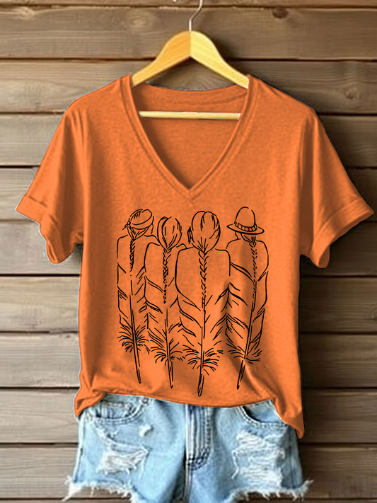 Women's every child matters V-neck T-shirts