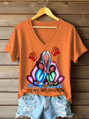 Women's you are not forgotten V-neck T-shirts