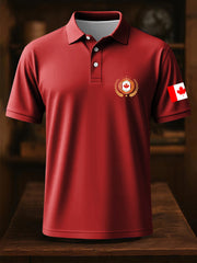 Men's Happy Canada Day Canadian Maple Leaf  Print Casual Top